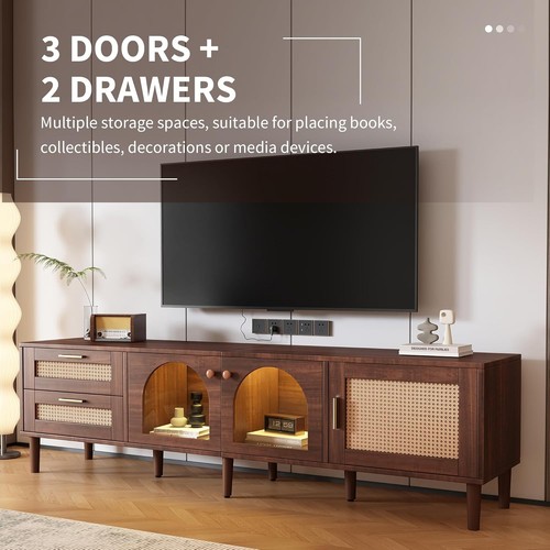 Rattan stand for tvs - stand,